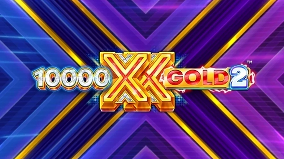 Interface do slot 10,000 X Gold 2 com símbolos de ouro e multiplicadores ativos