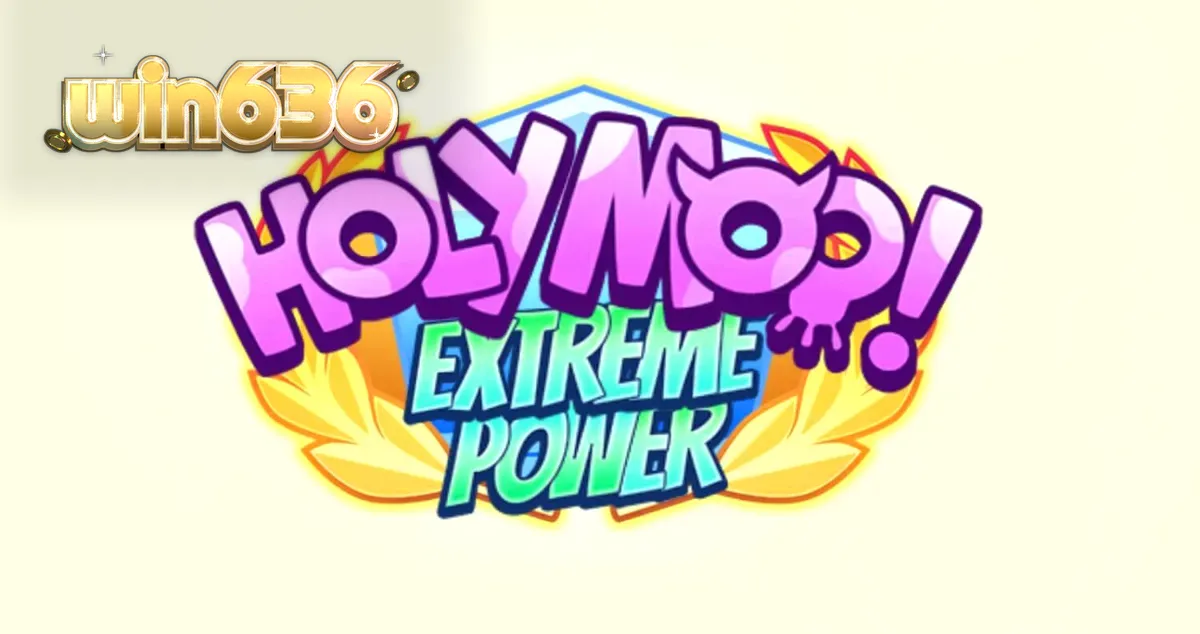 Interface colorida e divertida do slot Holy Moo! Extreme Power com personagens de vacas divinas